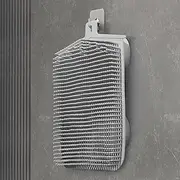 Shower Back and Foot Scrubber, Wall Mounted, Hands-Free, Large Suction Cups, Massage Pad, Grey, All Skin Types, Dirt Removal, Back Cleaning, Foot Massage, Skin Softening