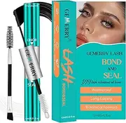 [GEMERRY] Lash Bond and Seal Waterproof 12ML Falscara Bond and Seal Eyelash Glue 72-96 Hours+Lash Clusters Glue Lash Glue for DIY Lash Extensions at Home Black Bond Clear Seal