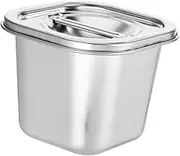 Multi-functional Spice Canister Kitchen Seasoning Jar Stainless Steel Sauce Container Lids