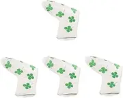 Toddmomy 4pcs Golf Putter Cover Protective Pu Golf Head Cover for Clubs Sturdy Eye-catching Design