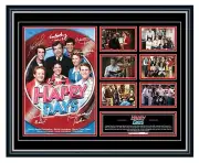 HAPPY DAYS TV SHOW FONZIE CAST SIGNED LIMITED EDITION FRAMED MEMORABILIA