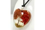 Carnelian Tree of Life Orgonite Orgone Crystal Pendant Energy Healing Protection