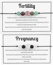 [COLORFUL BLING] 2pcs Healing Crystal Bead Bracelet for Women Amethyst 7 Chakra Bracelets Spiritual Wish Protection Anxiety Reiki Meditation Relax Friendship Jewelry with Meaning Card
