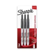 Sharpie Retractable Permanent Markers, Ultra Fine Point, Black, 3 Count