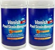 Bosh Chemical Vanish Pool & Spa Stain Remover 2 Pack (4LBS)- Natural Safe Citrus Based, Works Excellent on Vinyl, Fiberglass, and Metals, Removes Rust and Other Tough Stains