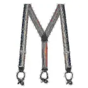 SuspenderStore Rainbow Striped Suspenders - 1.5 Inch Wide, Button