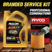 Ryco Oil Filter Nulon 5L APX10W40 Engine Oil Kit for Holden Astra Vectra Zafira