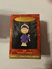 1995 Hallmark Keepsake Ornament - Charlie Brown Christmas - LUCY NIB
