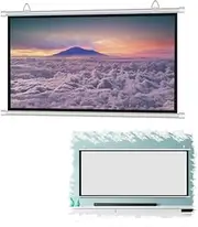 GPVPFLBLMH 40in 50in 60in Home Cinema Projection Screen Ceiling Wall Mount Outdoor Movie Screen Non Crease Projector Curtain for Backyard(30inch(4:3))