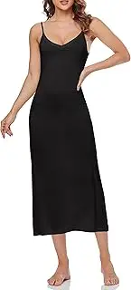 [Summienlink] Women's Long Full Slip for Under Dresses V Neck Nightgown Sexy Cami Dress