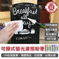 在飛比找蝦皮購物優惠-【168批發倉庫-台灣現貨】液態粉筆 黑板筆 電子螢光筆 可