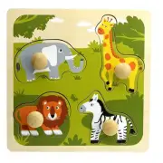 Safari Animal Knob Puzzle
