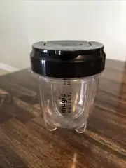 Magic Bullet Blender 8 oz Cup Snap Lid Replacement 4” New