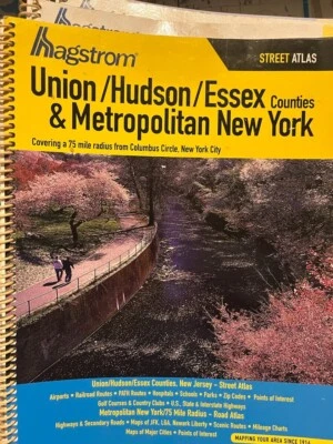 Union Hudson Essex Counties & Metro NY Hagstrom Street Atlas (Final Edition)