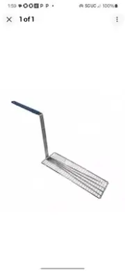 Fry Basket Press 2xpc Large Silver