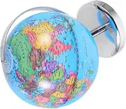 Desk Globe for Office Teaching Globe Political Boundaries Major Cities Classroom Decor Learning Tool Metal Polystyrene Construction