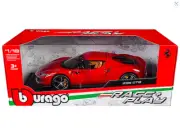 Ferrari 296 GTB Red Race + Play Series Bburago 1/18 Diecast Model Car