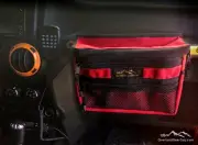 Red Jeep Grab Handle Pouch by Overland Gear Guy, portable pouch for vehicle