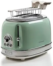 [Ariete] 155/04-green 155 Toaster which is Designed for Two Slices Vinatge-155/04-green, Metal, 810 W, Green