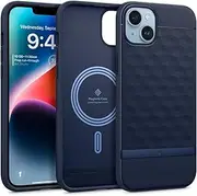 Caseology by Spigen Parallax Mag Case Designed for Apple iPhone 14 Plus (2022)(6.7-inch) Bumper Rugged Slim Cover - Midnight Blue