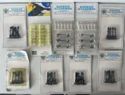 Vintage Bachmann HO Railroad Accessories Block Signals Gates & Signs Card Sealed