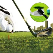 Golf Club Cleaning Groove Brush Cleaner Tool Hook to Bag for Iron Wood Clubs BY