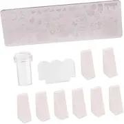 FRCOLOR Nail Stamping Plates 11pcs Nail Art Printing Template Set Manicure Accessories for DIY at Home
