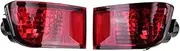 Clynex Rear Bumper Reflectors Lights, for Toyota, for Land Cruiser, Prado 120 Tail Lamp, 2002-2009 No Bulb Rear Light Tail Light Shell turn signal corner lights Car Rear Brake Light