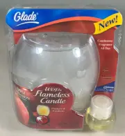 New Old Stock 2007 Glade Wisp Flameless Candle Apple Cinnamon Scent