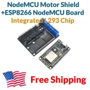 NodeMCU Dual Motor Robot Shield ESP8266 Development Board Stepper Driver USA