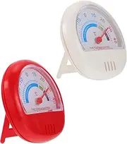 COLLBATH 2 Pcs Thermometer Portable Refrigerator Freezer Temperature Measuring Tool for Home Use Easy to Read Scale Compact Design Reliable and