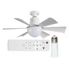 Ceiling Fan Lights with Remote 6 Blades LED Light Fans for Living Room Bedroom