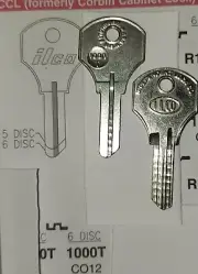 CCL, Corbin 1000T, CO12, Vintage Key Blank.