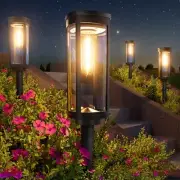 Bright Solar Lights Outdoor Solar Pathway Lights Waterproof 6 Pack Warm White