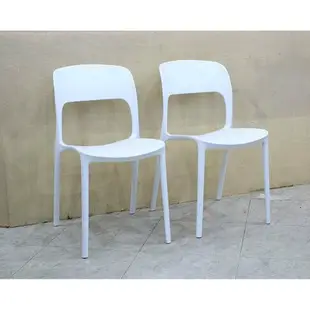 【歐風別館】約克北歐風白色餐椅【可堆疊~】