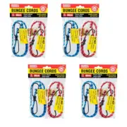 8x Bungee Cord Heavy Duty Metal Hooks Scratch Resistant 61cm Handy Hardware