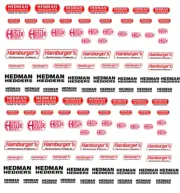1/64 Hedman Header WaterSlide Decals MADE IS THE USA