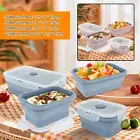 4Pcs Silicone Collapsible Meal Prep Container Food Storage Container Food xdzXX