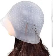 Highlighting Cap, Hair Blonde Highlighting Kit Hair Streaking Kit for Professional Salon Silicone Hairdressing Tools for Women Men