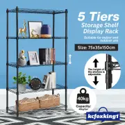 Plant Stand Metal Flower Pot 5 Tier Shelf Bookshelf Storage Display Shelving