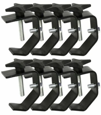 (8) Chauvet CLP-02 Truss Lighting Clamps For Light Mounting Up to 55 LBS CLP02