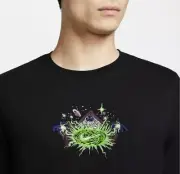 NIKE SPORTSWEAR INTERSTELLAR MAGIC Wizard Embroidered T Shirt Black Mens Size XL