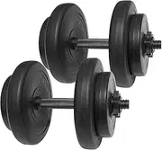 Powergainz Contoured Handle Cast Iron Adjustable Dumbbell Weight Set, 40-Pound Pair, 105-Pound Pair, 200-Pound Pair