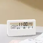 Thermo-Hygrometer Clock Creative Weather Display Electronic Alarm CLock Desktop