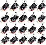 20pcs V-156-1C25 Instant SPDT Snap Action for Micro Limit Switch with Long Hinged Roller