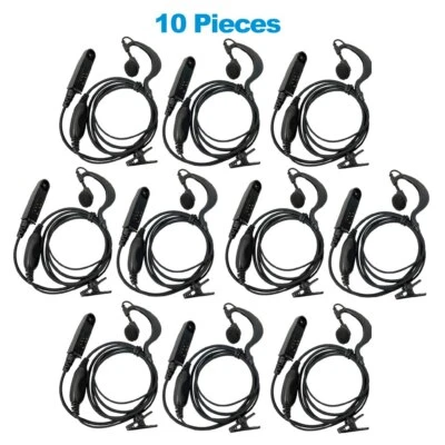 10piece Earpiece Headset Mic for Baofeng UV-9R Plus BF-9700 BF-A58 GT-3WP UV-5S