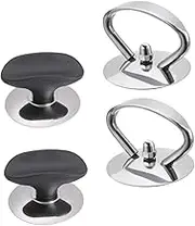 4Pcs Pot Lid Knobs, Universal Kitchen Cookware Replacement Pan Lid Holding Handles, Pot Lid Cover Knob Handle, Knobs Casserole Kettle Cover Glass Saucepan Handle Replacement Set