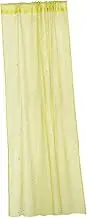 Ciieeo Green Translucent Star Foil Curtains for Boys and Girls Bed Canopy Boys and Girls Room Window Sheer Blinds 100 * 270cm Bed Canopy Boys and Girls Green Curtains