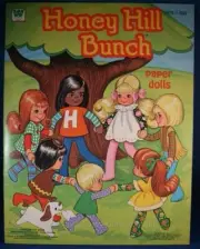 1977 Honey Hill Bunch Paper Dolls book by Whitman Copywright Mattel New, Uncut