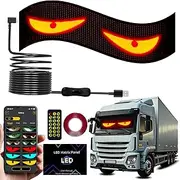 Qasim Devil Eyes Light for Cars,Flexible LED Soft Screen,Car Dynamic LED Eyes for Windshield,1PCS/4.72 * 23.23 Inch